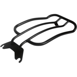 PartzBiz HD MWL-175-09B - Motherwell Black 7" Solo Luggage Rack Harley Softail Fat Boy 07-Up Deluxe 05-Up | MWL-175-09B