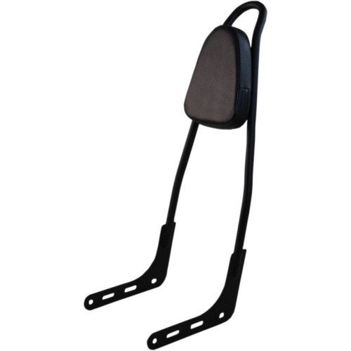 PartzBiz HD: 4408819-Motherwell Matte Black Classic 25" Tall Sissy Bar w/ Pad for 18-Up Harley M8 Softail best new upgrade custom chopper bobber MWL156T18-MB-WP
