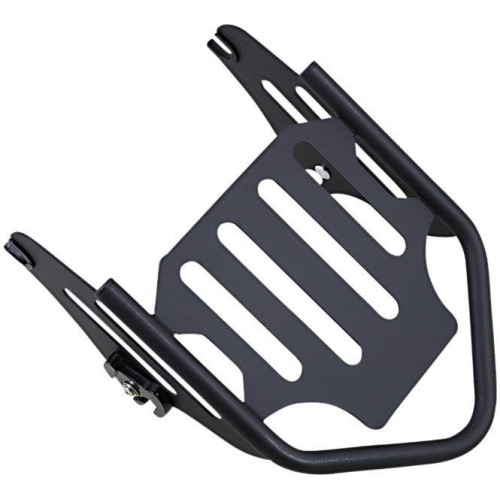 PartzBiz HD: 4408820-Motherwell Gloss Black Quick Detachable 2-Up Luggage Rack Harley Touring 09-Up