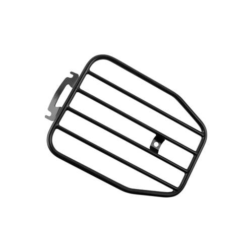 PartzBiz HD: 4408821-Motherwell Matte Black Solo Rigid Mount Luggage Rack for Harley Touring 09-22 | MWL-462-MB