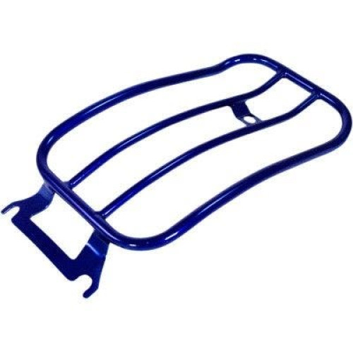 PartzBiz HD: 4408785-Motherwell Primary Series 7" Solo Luggage Rack Blue Steel Harley FLH/T 08-20 1510-0851 15100851  MWL-430-BLUE