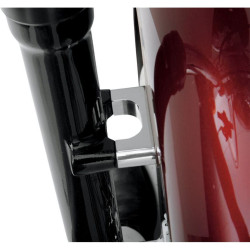 PartzBiz HD DS14100045 - Klock Werks Tire Hugger Chrome Front Fender 21x2.15 Mounting Blocks Harley FXS/T - KW05-02-0106-C