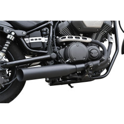 PartzBiz HD DS18112634 - Baron Customs 4 ” Slash-Cut Black Slip On 14-16 Yamaha Bolt BA-1050-01B ท่อไอเสีย เฮดเดอร์ 18112634 1811-2634