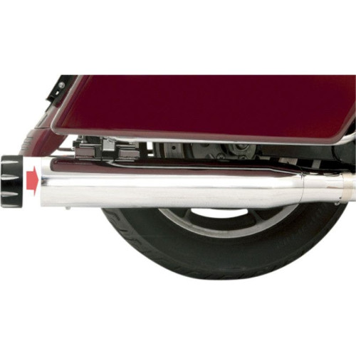 PartzBiz HD: 4408717-Bassani Chrome Quick Change 4" Slip On Straight Style Mufflers Harley 17 No Tips | 1F742 PartzBiz HD: 4408717-Bassani Chrome Quick Change 4" Slip On Straight Style Mufflers Harley 17 No Tips | 1F742