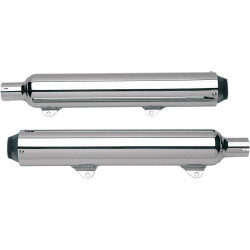 PartzBiz HD DS18010374 - Kerker Chrome 3.5" Slip On Mufflers for Harley Touring 10-15 | 128-78120 PartzBiz HD DS18010374 - Kerker Chrome 3.5" Slip On Mufflers for Harley Touring 10-15 | 128-78120