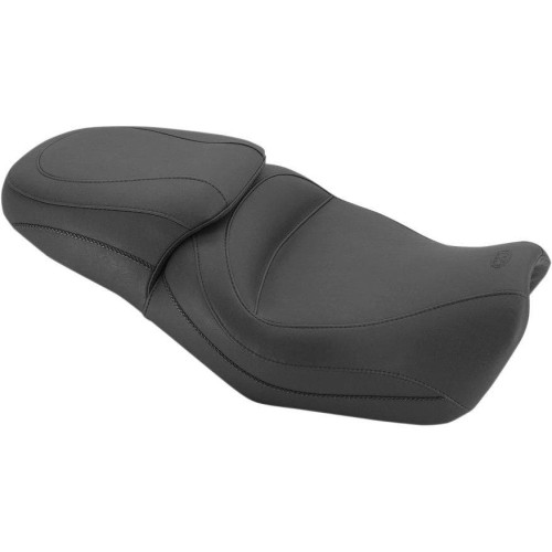 PartzBiz HD: 4408658-Mustang 1 Piece Vintage Black Touring 2-up Seat Harley Street XG 500 750 76421 | Mustang