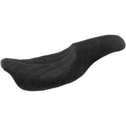 PartzBiz HD MD74112GM - Mustang 74112GM Blk/Grey Gravity Stitch Revere Journey 2-Up Seat HD FLH/T 08-Up PartzBiz HD MD74112GM - Mustang 74112GM Blk/Grey Gravity Stitch Revere Journey 2-Up Seat HD FLH/T 08-Up