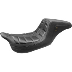 PartzBiz HD MD75239 - Mustang 75239 สีดำ One Piece Squareback 2 Up Seat Harley FLH FLT 08-21 | 75239 PartzBiz HD MD75239 - Mustang 75239 สีดำ One Piece Squareback 2 Up Seat Harley FLH FLT 08-21 | 75239