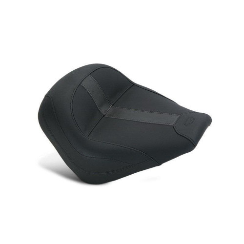 PartzBiz HD: 4408647-Mustang 75374 Black Standard Touring Solo Seat with Vinyl Inserts 15-18 Indian Scout  0810-1835 08101835 486388