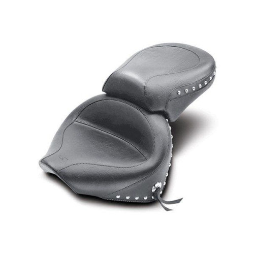 PartzBiz HD: 4408617-Mustang 75910 Black Two Piece Studded Seat 00-11 Yamaha VStar XVS1100 489310 DS900752