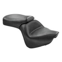 PartzBiz HD MD76127 - Mustang 76127 One Piece 2 Up Touring Seat 06-18 Kawasaki VN900 สีดำ 0810-0505 08100505 489302