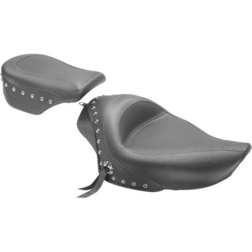 PartzBiz HD: 4408594-Mustang Solo Studded Black Seat 4 Harley 04-21 XL W/ 3.3 Gallon Tank | 76154 PartzBiz HD: 4408594-Mustang Solo Studded Black Seat 4 Harley 04-21 XL W/ 3.3 Gallon Tank | 76154