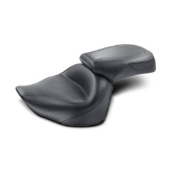 PartzBiz HD MD76261 - Mustang 76261 Plain Smooth Vintage 2 Up Wide Touring Seat Yamaha Raider 08-17