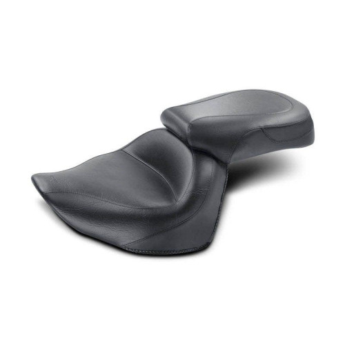 PartzBiz HD: 4408598-Mustang 76261 Plain Smooth Vintage 2 Up Wide Touring Seat Yamaha Raider 08-17