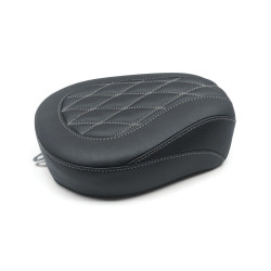 PartzBiz HD MD76648GM - Mustang 76648GM Gun Metal Stitch เบาะผู้โดยสารด้านหลัง Wide Tripper Harley FLH 08-21