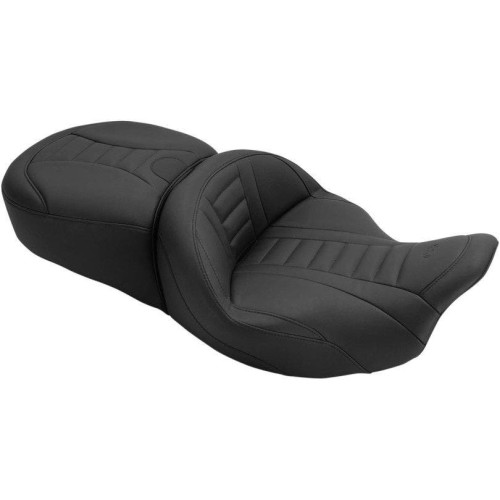 PartzBiz HD: 4408574-Mustang 79006 One Piece Deluxe Cushion Seat W/O Heat for 08-21 Harley FLH/T PartzBiz HD: 4408574-Mustang 79006 One Piece Deluxe Cushion Seat W/O Heat for 08-21 Harley FLH/T