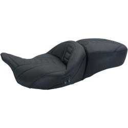 PartzBiz HD MD79007 - Mustang Seats One Piece Deluxe Cushion Touring W Heat for Harley FLH/T 08-17 | 79007
