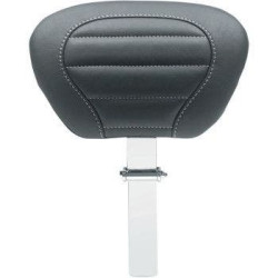 PartzBiz HD MD79012GM - Mustang 79012GM Deluxe Touring Driver Seat พนักพิงโพสต์ & Pad Harley FLH 08-21