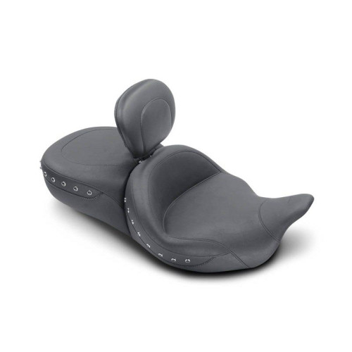 PartzBiz HD: 4408561-Mustang Super Smooth Black Studded Touring Seat Driver Backrest Harley FL 08-17 | 79586 PartzBiz HD: 4408561-Mustang Super Smooth Black Studded Touring Seat Driver Backrest Harley FL 08-17 | 79586