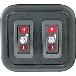 PartzBiz HD MD79646 - Mustang Plain One Piece Heated Touring Seat for Harley 08-17 FLH/T Models | 79646