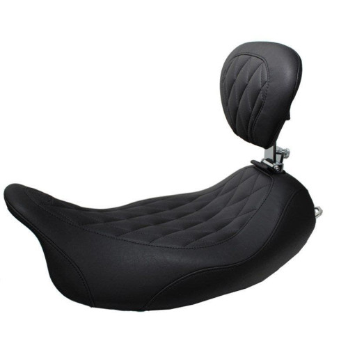 PartzBiz HD: 4408533-Mustang 79725 Wide Tripper Touring w/ Diamond & Backrest 08-23 Harley FLH/T 489267 PartzBiz HD: 4408533-Mustang 79725 Wide Tripper Touring w/ Diamond & Backrest 08-23 Harley FLH/T 489267