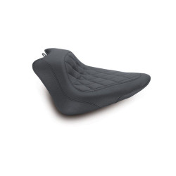 PartzBiz HD MD76762 - Mustang 76762 Black Diamond Wide Tripper Solo เบาะหน้า HD 11-13 FXS 12-17 FLS 486014 0802-0769 08020769