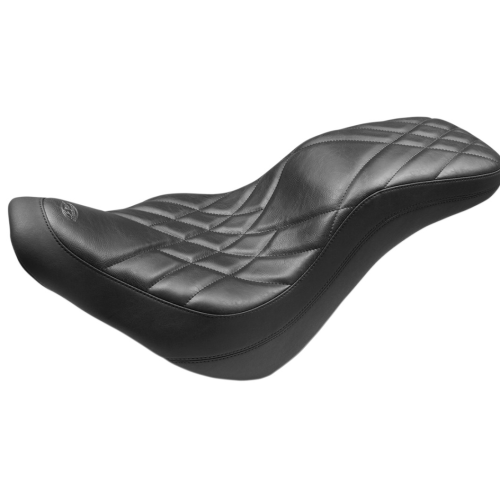 PartzBiz HD: 4408522-Mustang Daytripper Black Vinyl Prism Stitch Seat for 18-21 FLSB/FXLR/FXLRS | 75726 PartzBiz HD: 4408522-Mustang Daytripper Black Vinyl Prism Stitch Seat for 18-21 FLSB/FXLR/FXLRS | 75726