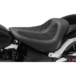 PartzBiz HD MD76276 - Mustang Fred Kodlin Signature Series Black Solo Seat Harley Breakout FXSB | 76276