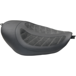 PartzBiz HD MD76295 - Mustang Fred Kodlin Signature Series Solo Black Seat 4 Harley 04-06 10-21 XL | 76295