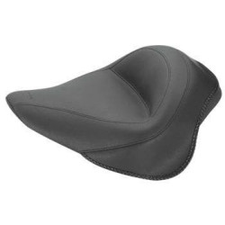 PartzBiz HD MD76752 - Mustang Seat Wide Black Vintage Solo Seat Harley Softail 12-16 FXS 11-13 FLS 486017 0802-0763 08020763