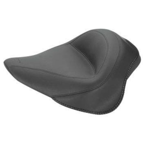 PartzBiz HD: 4408470-Mustang Seat Wide Black Vintage Solo Seat Harley Softail 12-16 FXS 11-13 FLS 486017 0802-0763 08020763