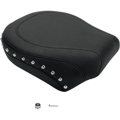 PartzBiz HD: 4408471-Mustang Seat Wide Chrome Studded Rear Seat Only for Harley 00-05 FXST 00-07 | 75095 PartzBiz HD: 4408471-Mustang Seat Wide Chrome Studded Rear Seat Only for Harley 00-05 FXST 00-07 | 75095