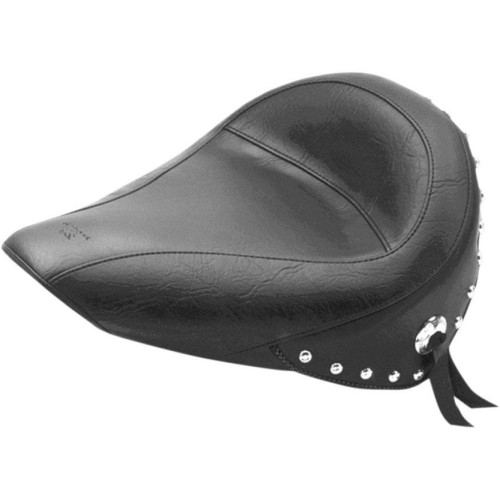 PartzBiz HD: 4408447-Mustang Seats Chrome Studded Solo Seat Only Harley Softail FXST FLST 84-99 | 75490 PartzBiz HD: 4408447-Mustang Seats Chrome Studded Solo Seat Only Harley Softail FXST FLST 84-99 | 75490