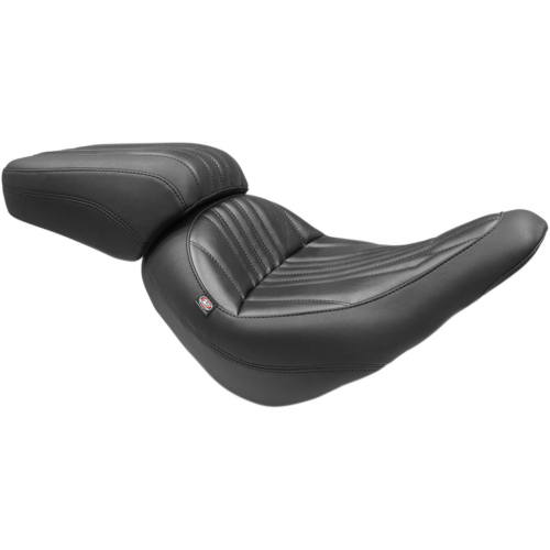 PartzBiz HD: 4408464-Mustang Solo Black Harley Seat W/O Backrest Dagger Stitch 18-23 FLSB/FXLR/FXLRS | 75721 PartzBiz HD: 4408464-Mustang Solo Black Harley Seat W/O Backrest Dagger Stitch 18-23 FLSB/FXLR/FXLRS | 75721