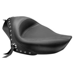 PartzBiz HD MD76156 - Mustang Solo Studded Black Seat 4 Harley 04-20 XL W/ ถัง 4.5 แกลลอน | 76156 PartzBiz HD MD76156 - Mustang Solo Studded Black Seat 4 Harley 04-20 XL W/ ถัง 4.5 แกลลอน | 76156