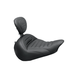 PartzBiz HD MD79683 - Mustang Solo Tour Breakout Black Trapezoid Stitch Harley Seat W/Receiver สำหรับ 13-17 FXSB | 79683 PartzBiz HD MD79683 - Mustang Solo Tour Breakout Black Trapezoid Stitch Harley Seat W/Receiver สำหรับ 13-17 FXSB | 79683
