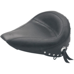 PartzBiz HD MD75084 - เบาะมัสแตง Chrome Studded Solo Seat Only Harley 00-05 FXST 00-07 FLST | 75084