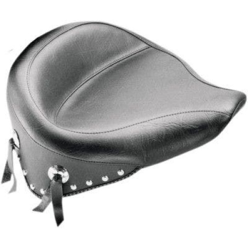 PartzBiz HD: 4408408-Mustang Seat Wide Chrome Studded Solo Seat Harley Softail 08-15 FLSTC FLSTS | 76179 PartzBiz HD: 4408408-Mustang Seat Wide Chrome Studded Solo Seat Harley Softail 08-15 FLSTC FLSTS | 76179