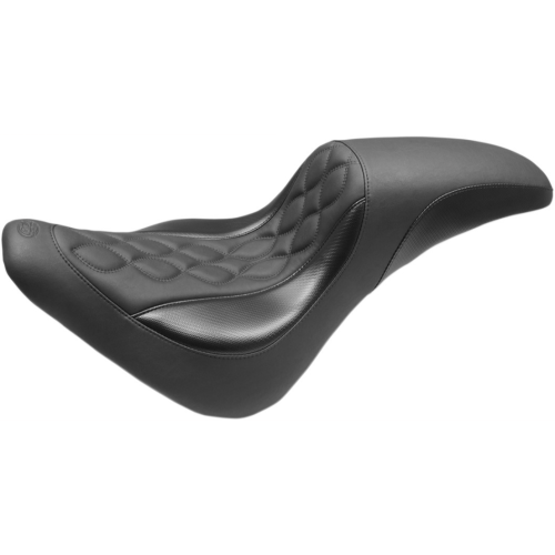 PartzBiz HD: 4408422-Mustang Tripper Fastback Harley Cut Low Seat Double Helix Stitch for 18-23 FLSL | 75065