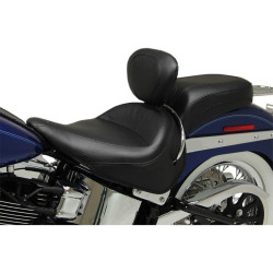 PartzBiz HD MD79914 - Mustang Vintage Wide Solo พร้อมพนักพิงแบบถอดได้ Harley 05-17 Softail FLSTN | 79914