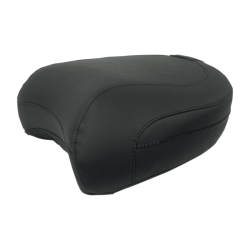 PartzBiz HD DS08010714 - Mustang Wide Solo Black Plain Passenger Harley Seat 99-23 FL/FLHT/FLTR/FLHX/FLHR | 79680
