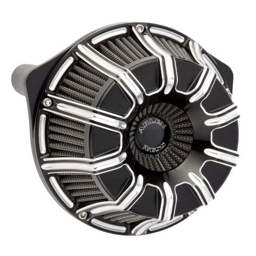 PartzBiz HD: 4408194-Arlen Ness Black Inverted Series 10-Gauge Stage 1 Air Cleaner Harley 99-15 T/C | 18-943