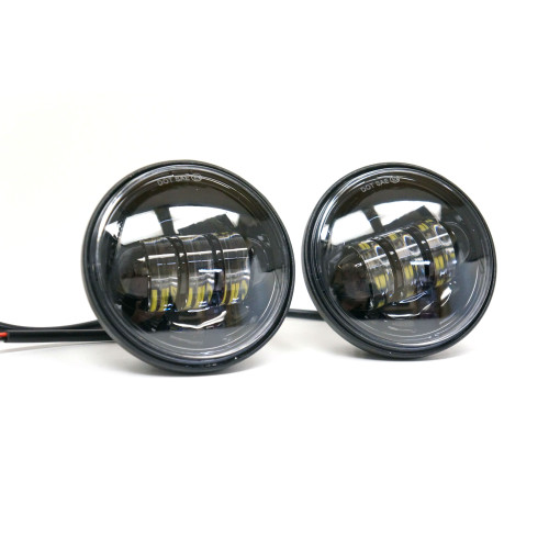PartzBiz HD: 4408209-New 4-1/2" 4.5" LED Projector Daymaker Style Black Passing Lamps for Harley Touring Models PartzBiz HD: 4408209-New 4-1/2" 4.5" LED Projector Daymaker Style Black Passing Lamps for Harley Touring Models