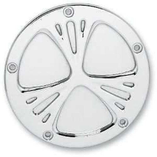 PartzBiz HD: 4408179-Arlen Ness Tech Chrome Deep Cut Points Ignition Timing Cover Harley Twin Cam | 03-573 PartzBiz HD: 4408179-Arlen Ness Tech Chrome Deep Cut Points Ignition Timing Cover Harley Twin Cam | 03-573