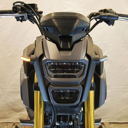 PartzBiz HD: 4408154-New Rage Cycles Black Slim LED Front Turn Signal Indicators Kit 13-15 Honda Grom PartzBiz HD: 4408154-New Rage Cycles Black Slim LED Front Turn Signal Indicators Kit 13-15 Honda Grom