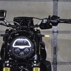 PartzBiz HD TR578867 - ใหม่ Rage Cycles สัญญาณไฟเลี้ยวด้านหน้า LED ตัวบ่งชี้ Indian FTR 19-20