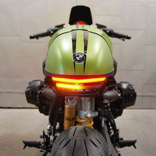 PartzBiz HD: 4408171-New Rage Cycles R9T-FE Fender Eliminator Kit w/ LED Lights 14-18 BMW R Nine T Best new upgrade replacement turn signals brake light indicator custom Bobber 578767