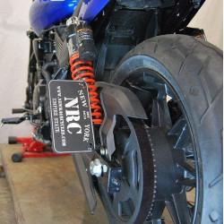 PartzBiz HD TR578863 - New Rage Cycles SROD-SIDE License Plate Mount Kit w/ LED 12-17 Harley Street Rod