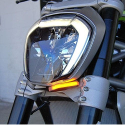 PartzBiz HD TR578766 - New Rage Cycles XD-FS Black Front LED Turn Signals 16-18 Ducati XDiavel 1200 indicator marker side replacement upgrade best new motorcycle PartzBiz HD TR578766 - New Rage Cycles XD-FS Black Front LED Turn Signals 16-18 Ducati XDiavel 1200 indicator marker side replacement upgrade best new motorcycle
