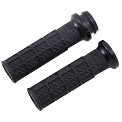 PartzBiz HD DS06302694 - ODI Harley Hart-Luck Signature Black Waffle Grips Harley Throttle By Wire 84-Up TBW PartzBiz HD DS06302694 - ODI Harley Hart-Luck Signature Black Waffle Grips Harley Throttle By Wire 84-Up TBW